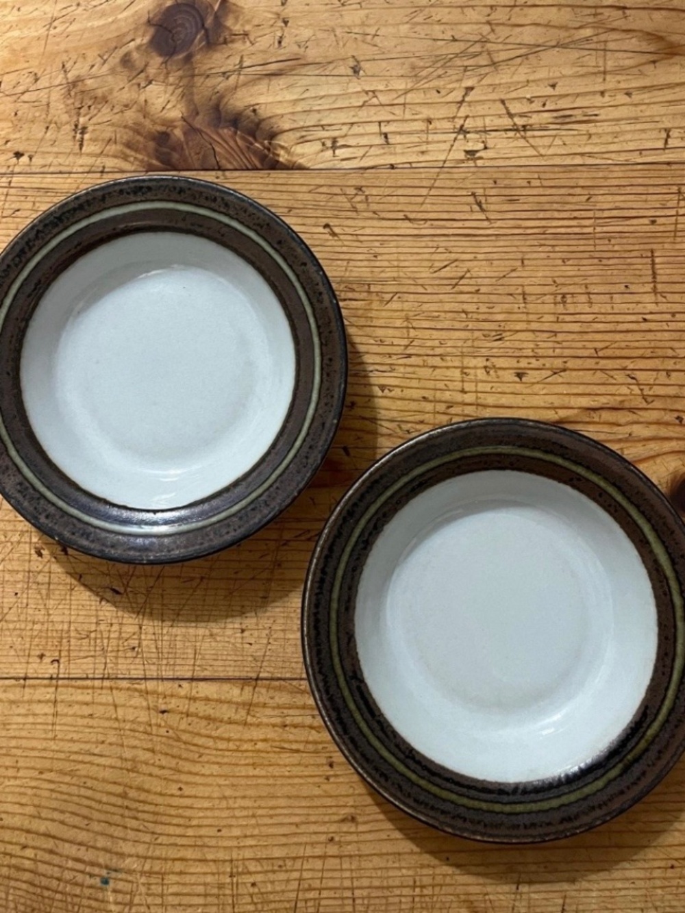 Vintage Arabia Karelia Dessert Bowls , set of two Finland Arabia Stoneware Desse